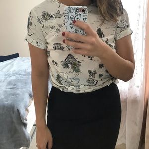 Zara Printed Blouse